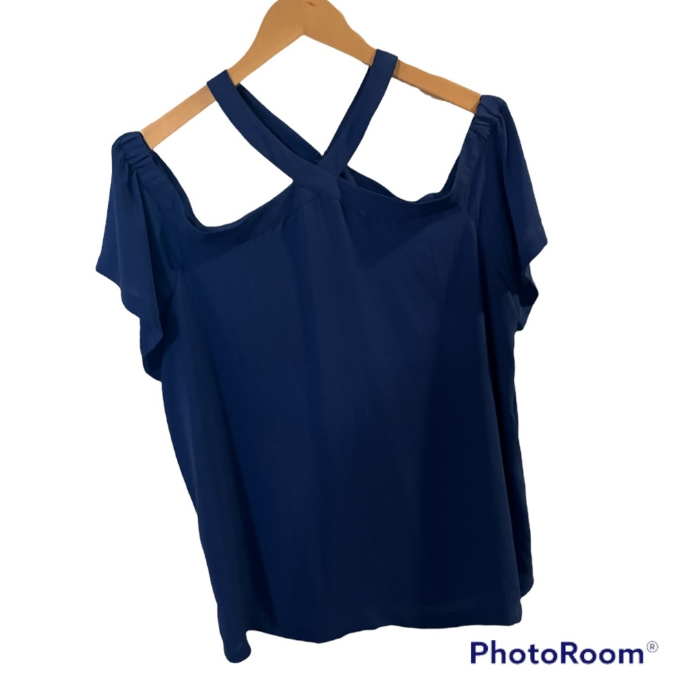 Loft Dark Royal Blue Blouse!  Woman’s size large.  Great condition!